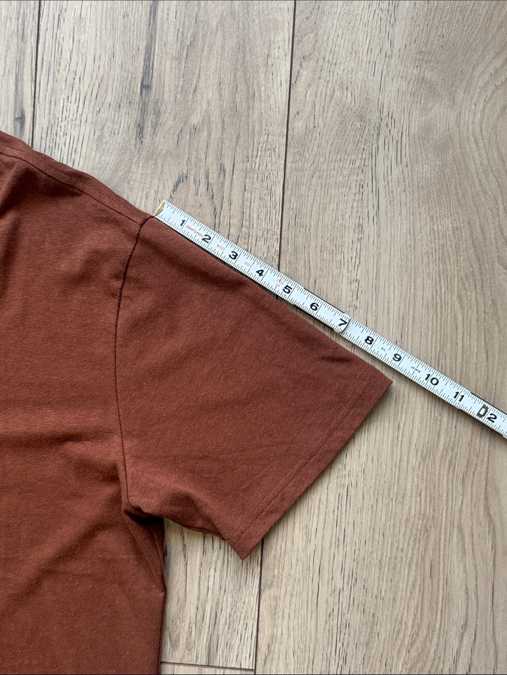 Everlane Unisex Brown Crew Neck T-Shirt E4 Hemp and Organic Cotton Short Sleeve - Picture 6 of 8